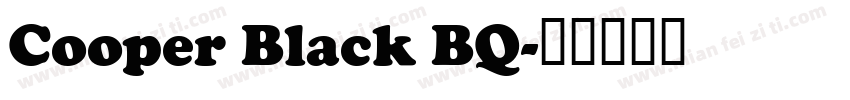 Cooper Black BQ字体转换